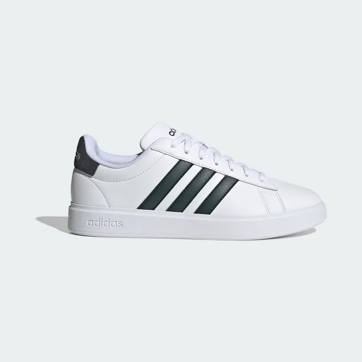 adidas Grand Court 2.0 “Cloud White / Shadow Green / Carbon” (GW9204)