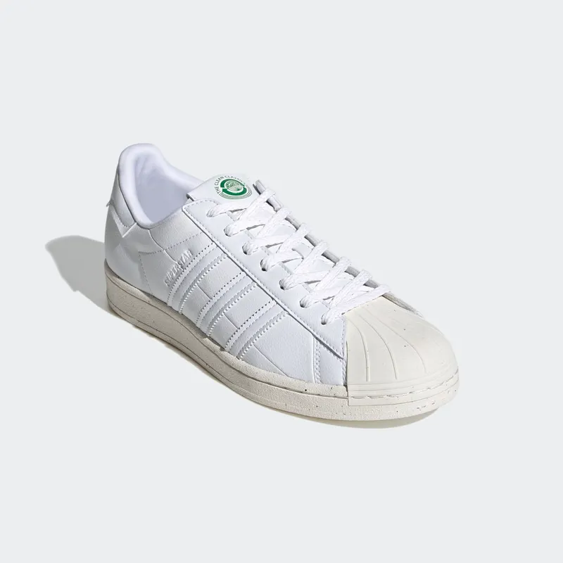 adidas  Superstar Clean Classics White Cloud White/Off White/Green (FW2292)