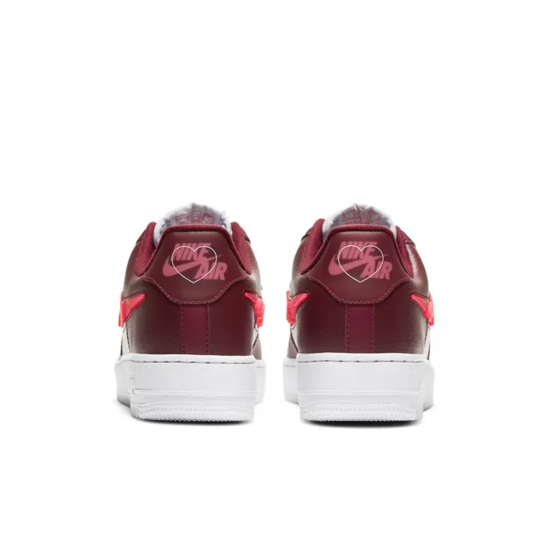 Nike Air Force 1 Low Love for All (W) White/Dark Red-Red (CV8482-600)