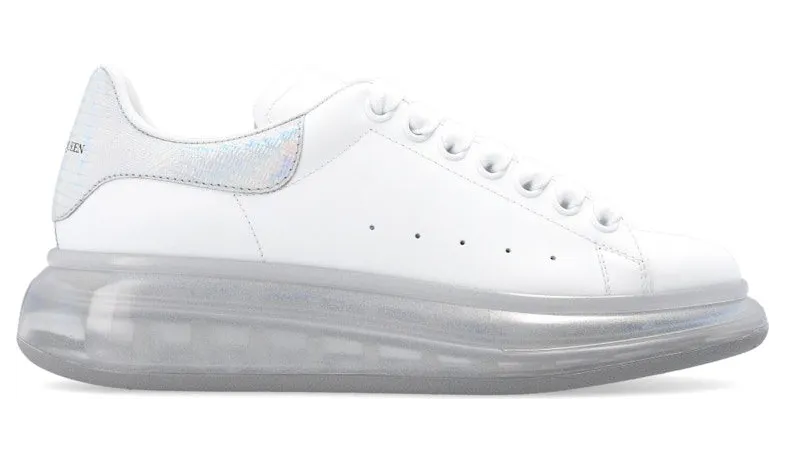 Alexander McQueen Oversized Clear Sole White Multichrome (611698 WIB9U 9620)