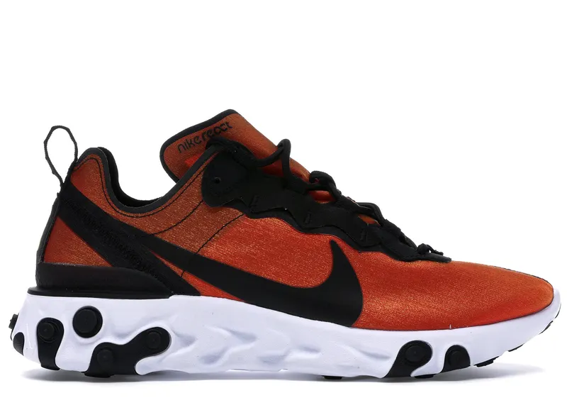 Nike React Element 55 PRM Sunrise Black/Black-Tour Yellow-White (BQ9241-001)