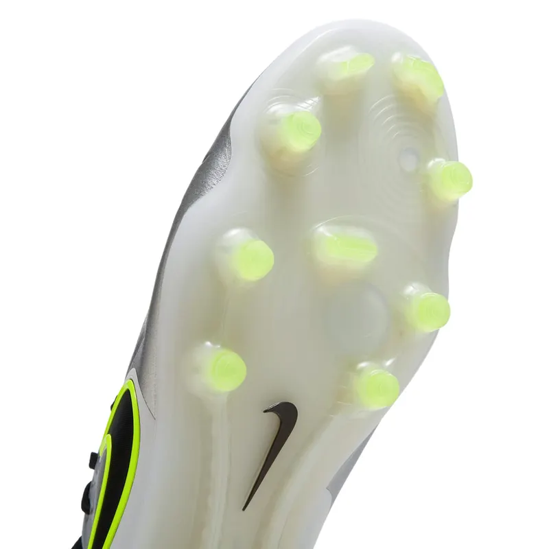 Nike Tiempo Legend 10 Elite FG “Metallic Silver / Volt” (DV4328-001)