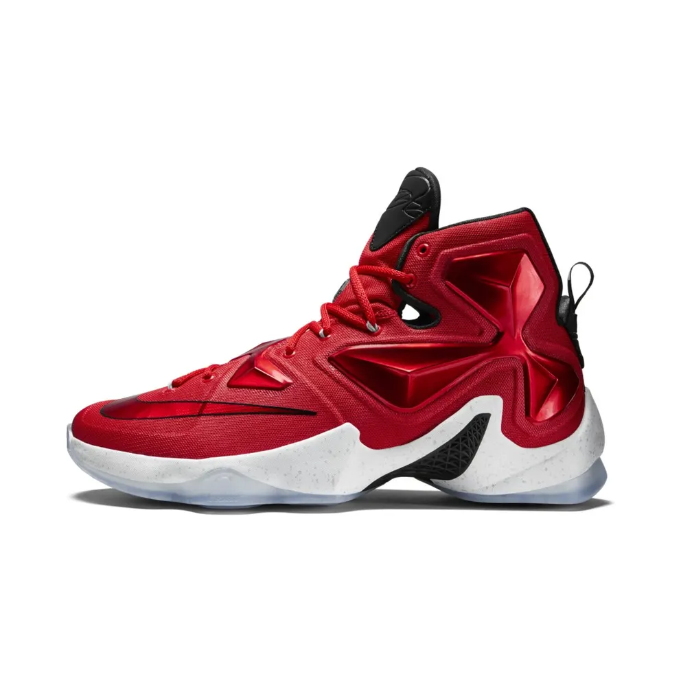 Nike LeBron 13 Away University Red/White-Black-Laser Orange (807219-610)
