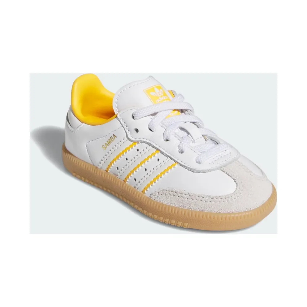 adidas Samba OG Crystal White Cloud White Crew Yellow (IH5642)