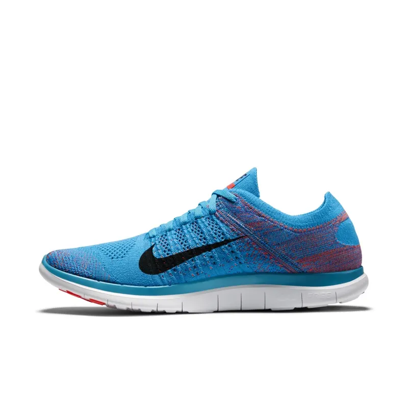 Nike  Free 4.0 Flyknit Blue Lagoon Bright Crimson Blue Lagoon/Bright Crimson-Game Royal-White (631053-403)