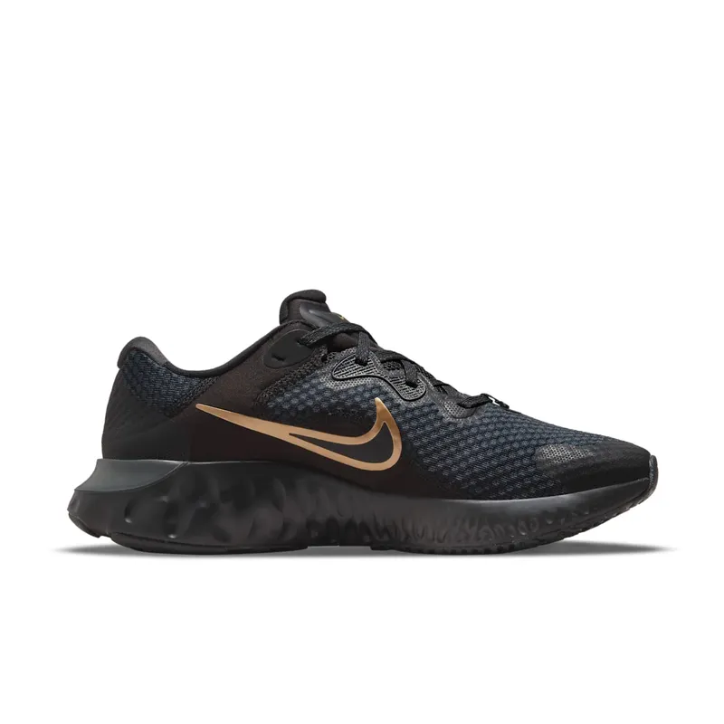 Nike Renew Run 2 Black Metallic Gold (CU3504-010)