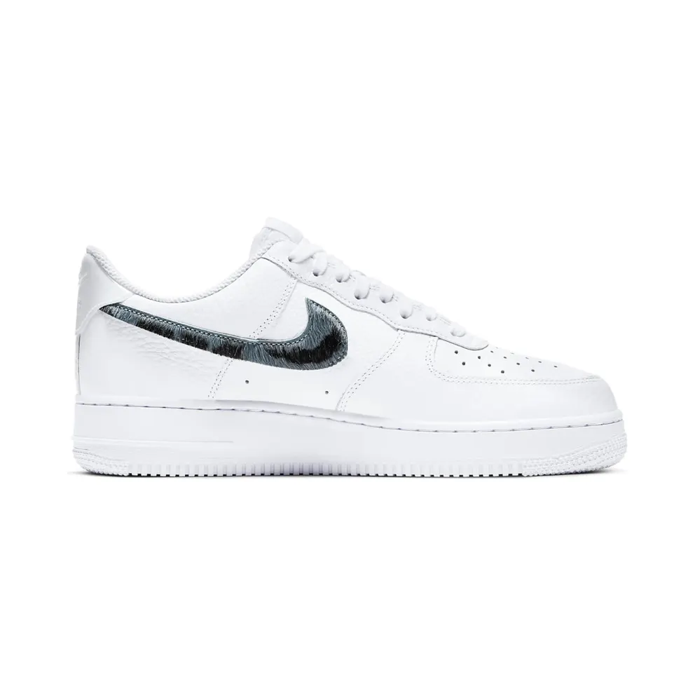 Nike Air Force 1 Low Pony Hair Snakeskin Midnight Turquoise (2020) (CW7567-100)