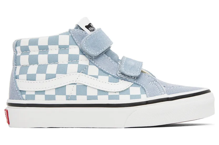 Vans Kids Blue & White Sk8-Mid Reissue V Little Kids Sneakers (VN0A38HHBD2)