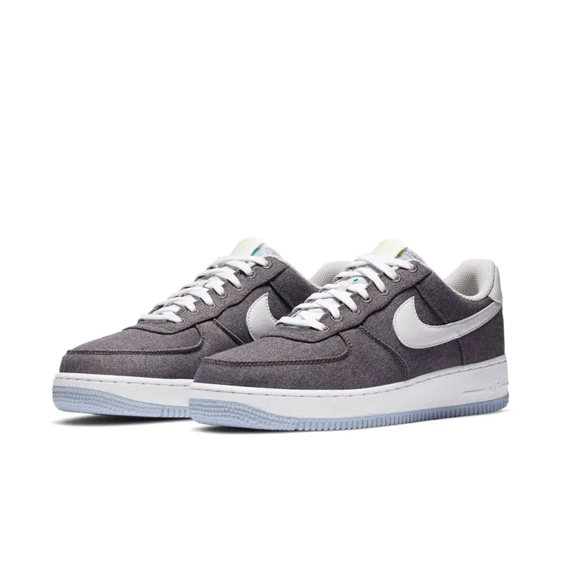 Nike Air Force 1 Low Recycled Canvas Iron Grey/White-Barely Volt (CN0866-002)