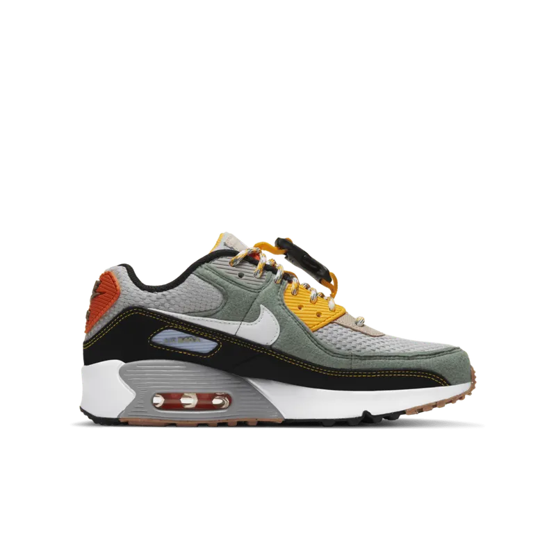 Nike Air Max 90 Buckle Spiral Sage (GS) Spiral Sage/Black-University Gold-White (DC2529-300)