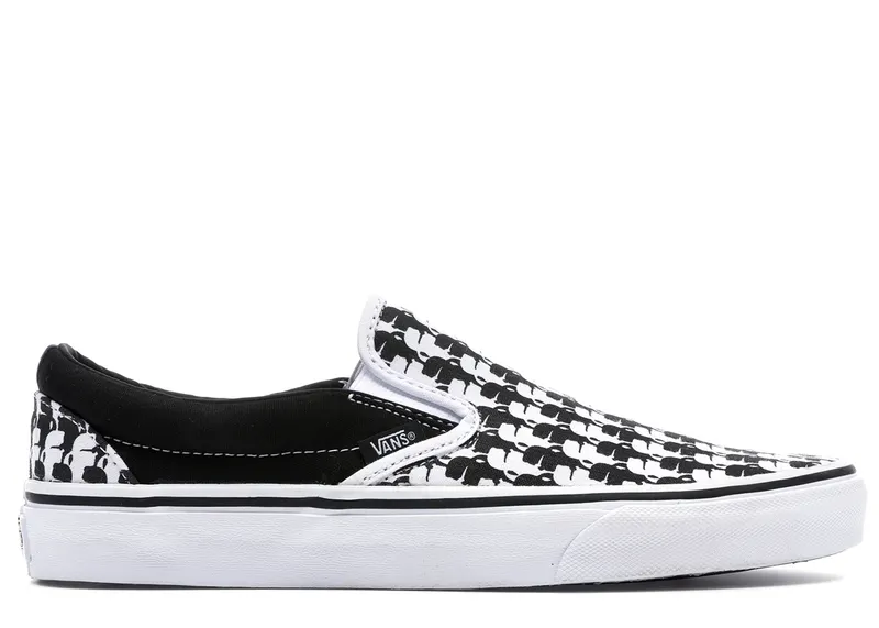 Vans Classic Slip-On Karl Lagerfeld Black White Chain/Karl Quilt (VN0A38F7OEK)