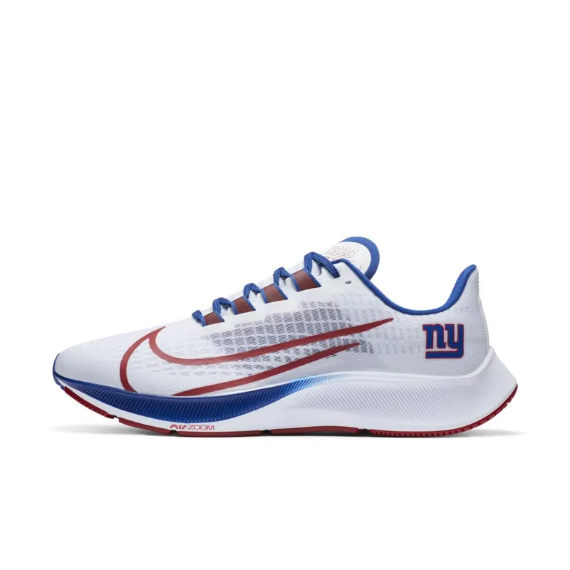 Nike Air Zoom Pegasus 37 New York Giants White/Pure Platinum-Rush Blue-Gym Red (CZ5452-100)