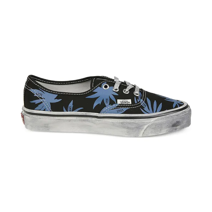 Vans Authentic 44 Leaf-print “Black/Blue” (VN000DB8 CJI1)
