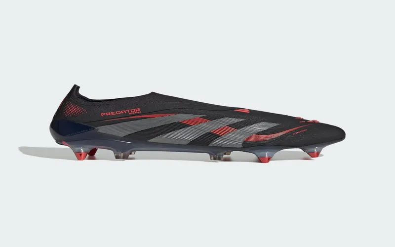 adidas Predator Elite Laceless SG Core Black Grey Four Lucid Red (ID3845)