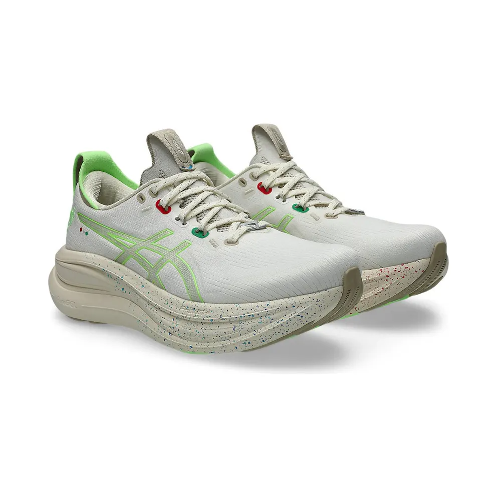 ASICS GEL-NIMBUS 28 x NADIA BATTOCLETTI “Cream / Illuminate Green” (1012C055-100)