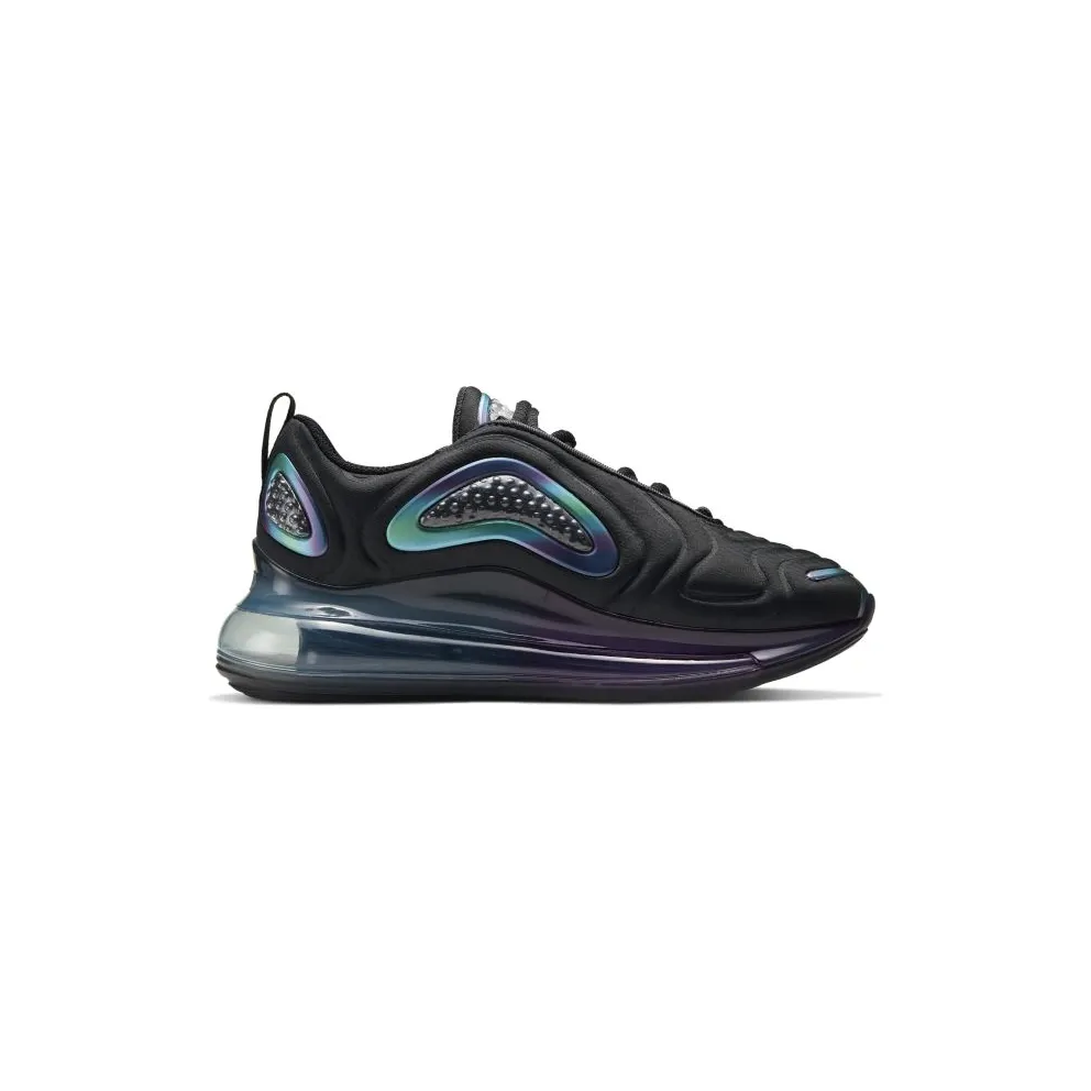 Nike Air Max 720 Bubble Pack Black (GS) Dark Smoke Grey/Black-Metallic Silver-Black (CT9635-001)