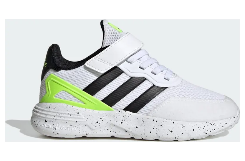 adidas Nebzed Elastic Lace Top Strap Schuh Cloud White / Core Black / Lucid Lemon (IG0630)