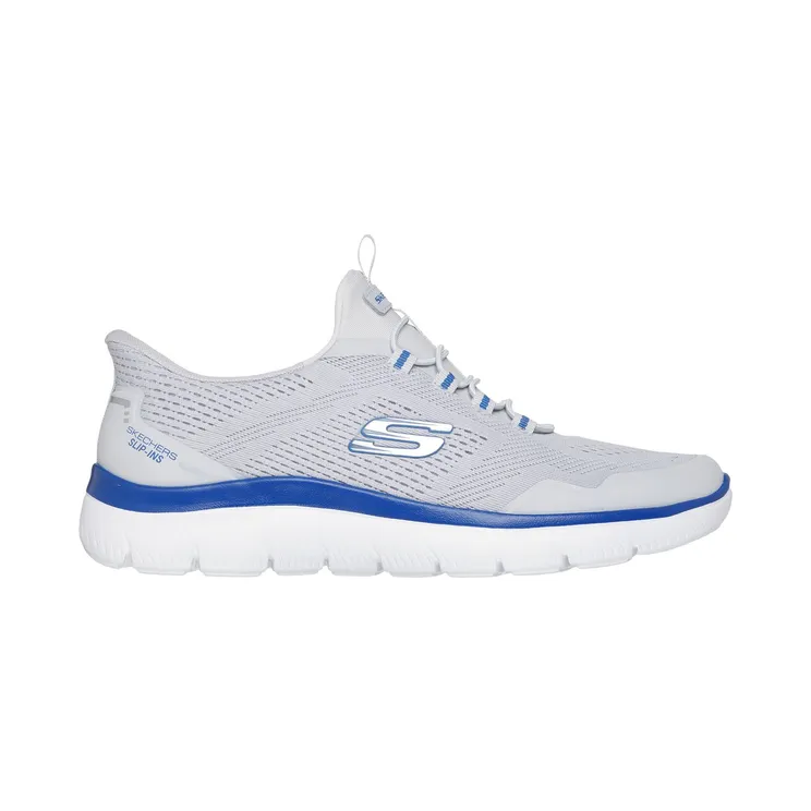Skechers Slip-ins: Summits “Top Rate Grey / Blue” (233045GYBL)