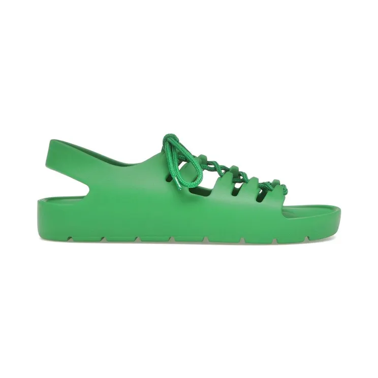 Bottega Veneta Jelly Lace Up Sandal Green (692006V11T03730)