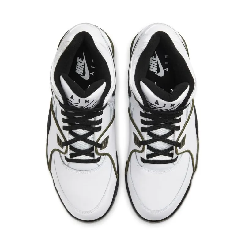 Nike Air Flight 89 White Black Olive White/Black-Medium Olive (CJ5390-101)