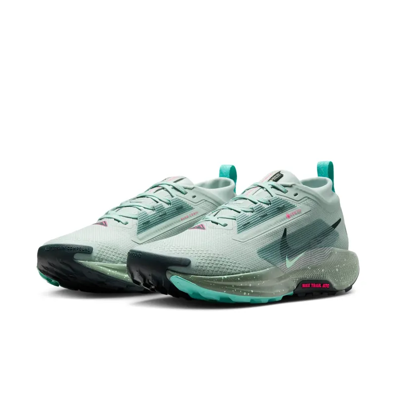 Nike React Pegasus Trail 5 Gore-Tex Light Silver Clay Green (FQ0908-013)