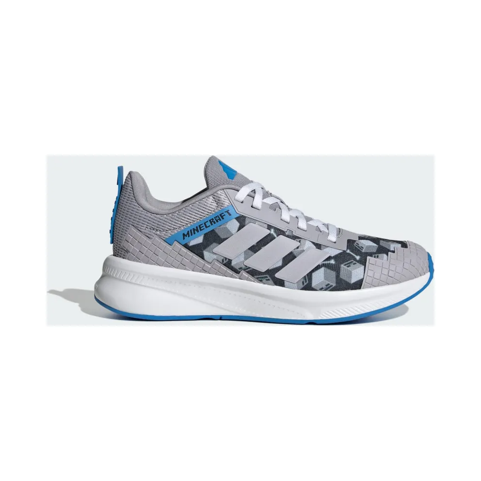 Adidas ADIDAS MINECRAFT FORTARUN 4.0 schuhe JUNIOR Glory Grey / Glory Grey / Lucid Ray Blue (JR1933)