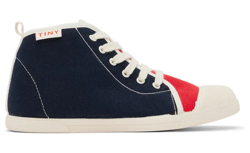 TINYCOTTONS Kids Navy Color Block Navy/Deep Red KB1 (AW22-363)