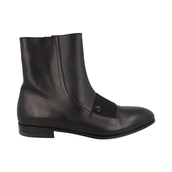Ferragamo Geminiano Gancini Boots Black (021131-757550-2E)