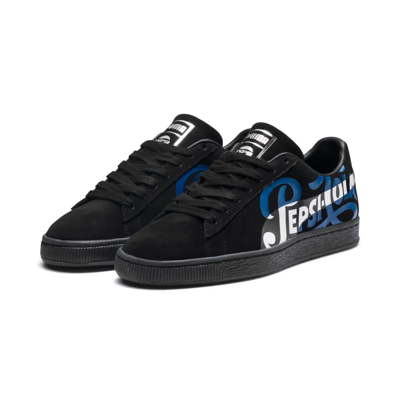Puma Suede Pepsi Black Puma Black/Silver (366332-02)