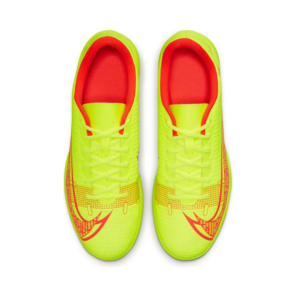 Nike Vapor 14 Club IC “Volt / Bright Crimson” (CV0980-760)