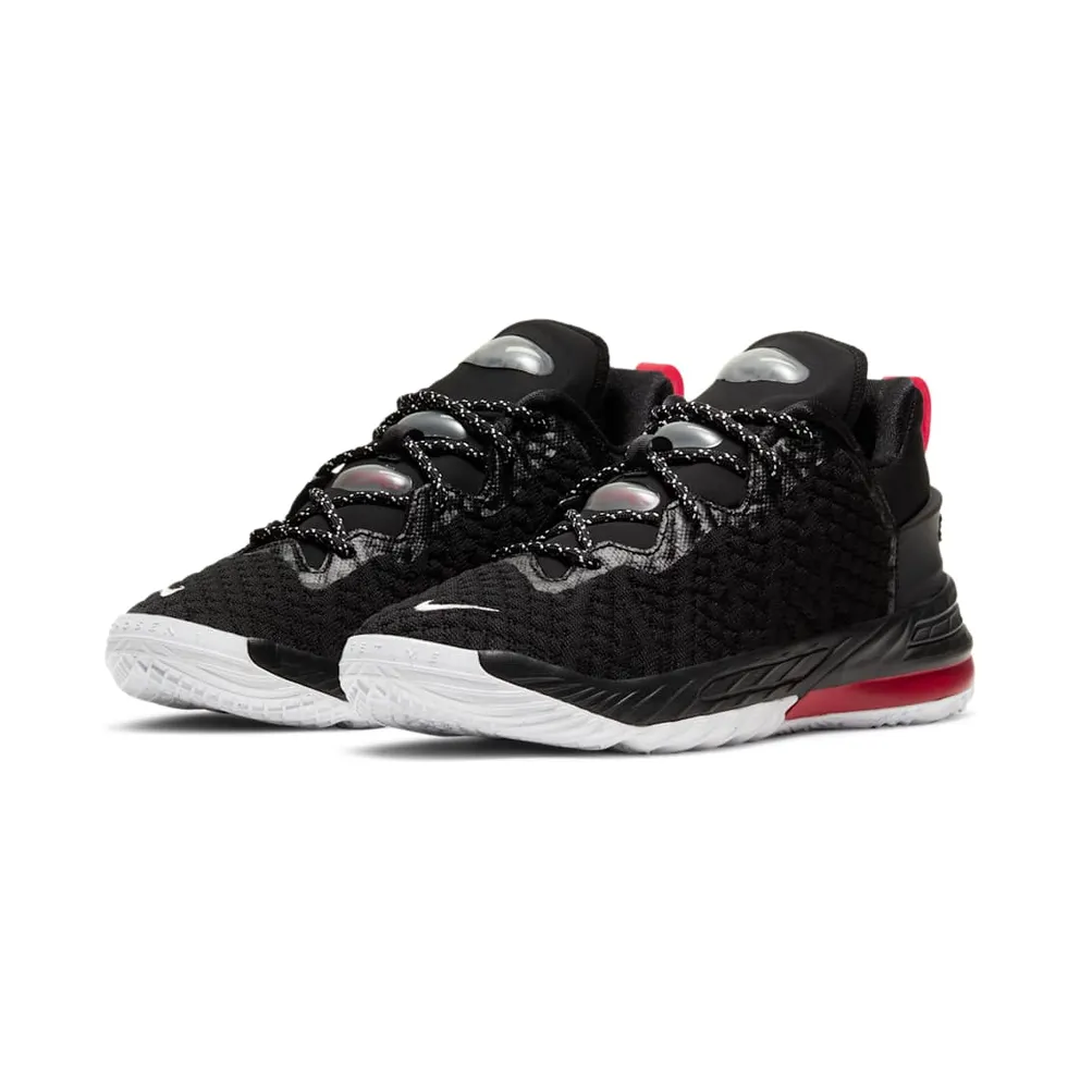 Nike LeBron 18 Bred (PS) Black/White-University Red (CT4710-001)