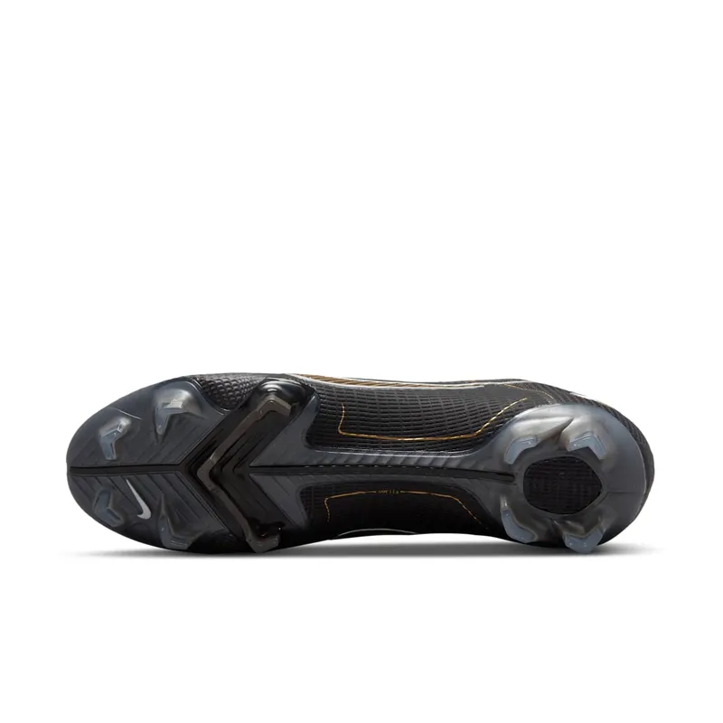 Nike Mercurial Vapor 14 Elite FG Black Metallic Silver Cave Stone Metallic Gold (DJ2837-007)