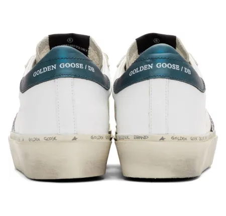 Golden Goose SSENSE Exclusive White and Blue Limited Edition Hi Star Sneakers (F35WS945.J7) (3)