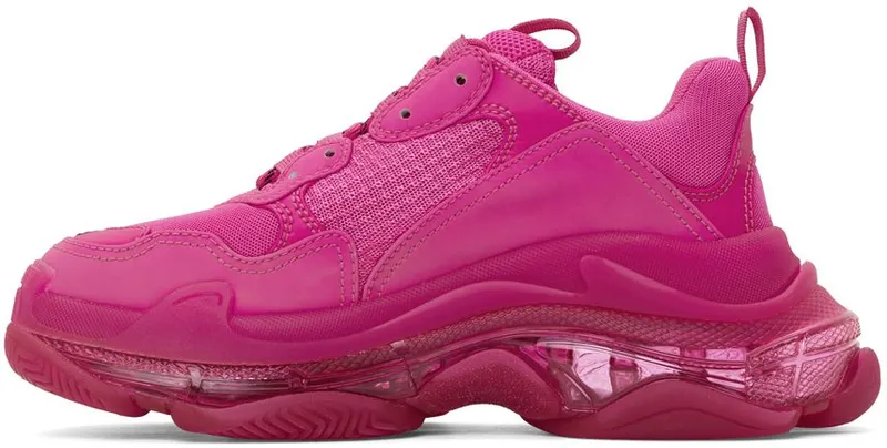Balenciaga Pink Triple S Clear Sole 5059 PINK (541624-W2FG1)