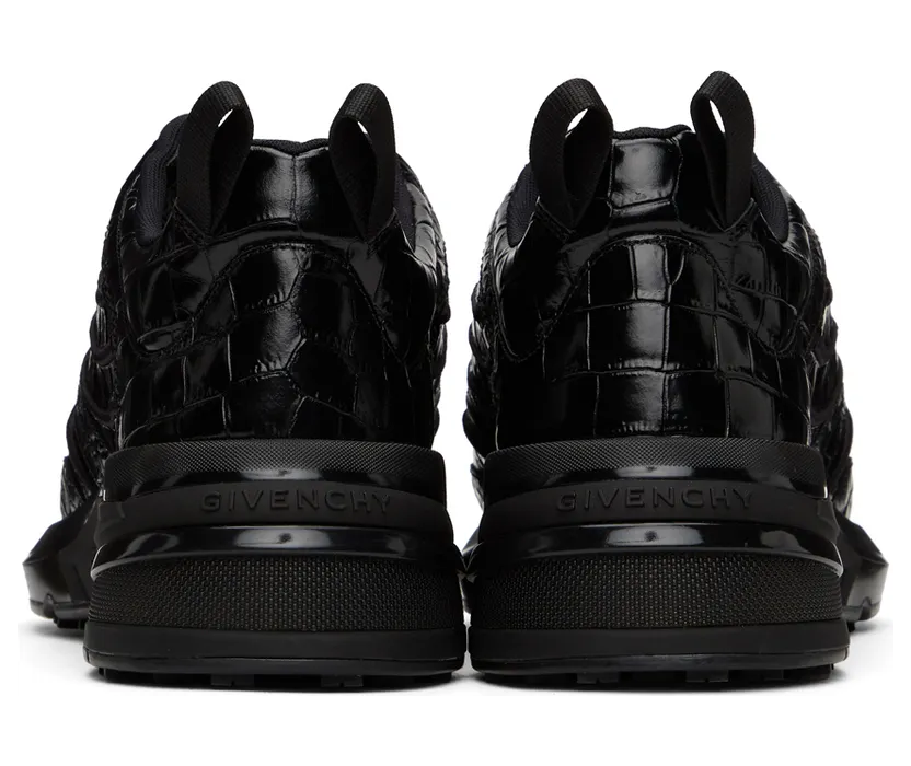Givenchy Black Croc GIV 1 Sneakers (BH004WH0V8) (4)