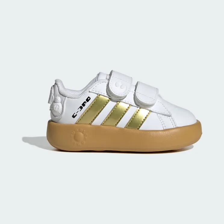 Adidas Star Wars Grand Court 2.0 Peuters Cloud White / Gold Metallic / Preloved Bronze (IH1138)