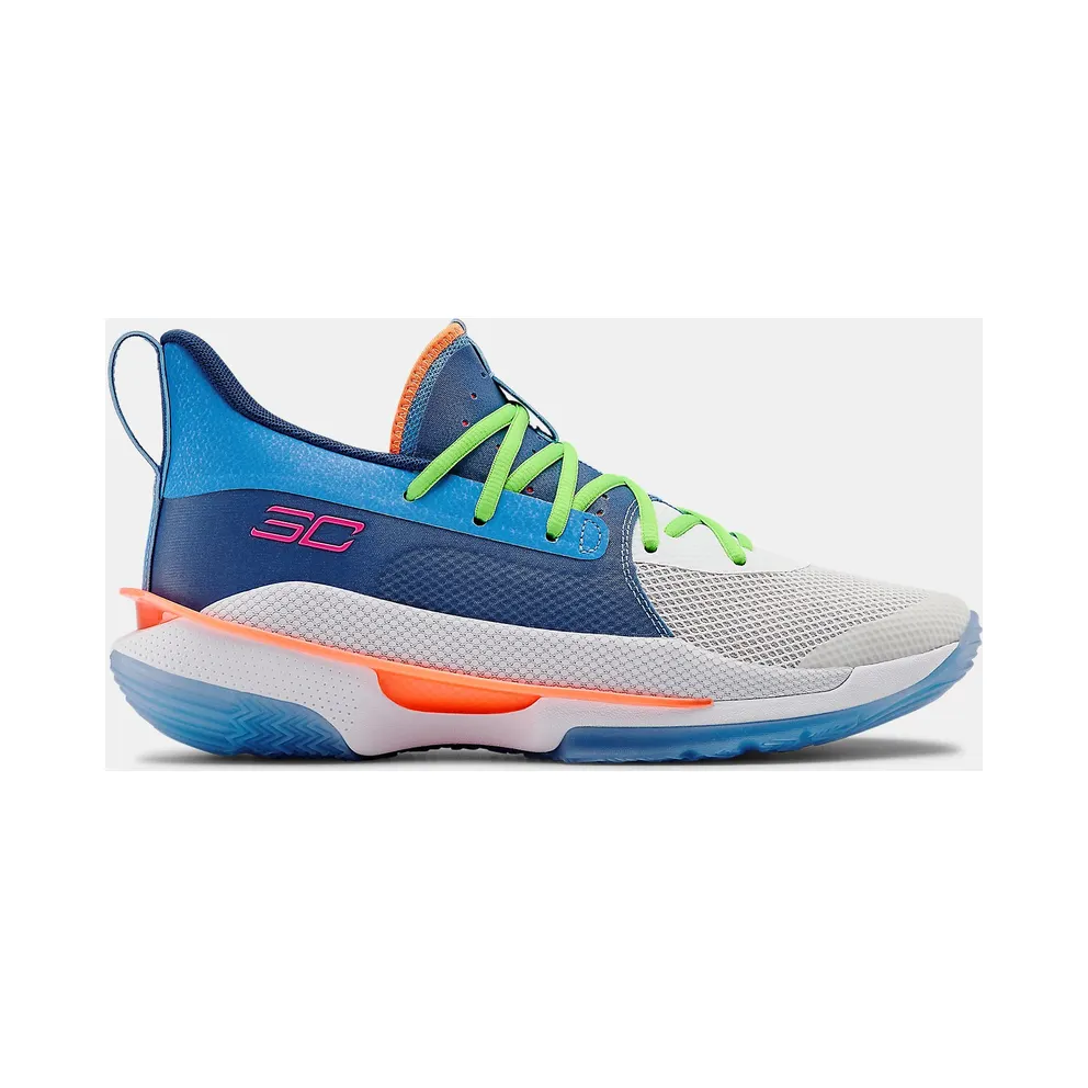 Under Armour Curry 7 Super Soaker Christmas (2019) Water/White-American Blue (3021258-404)