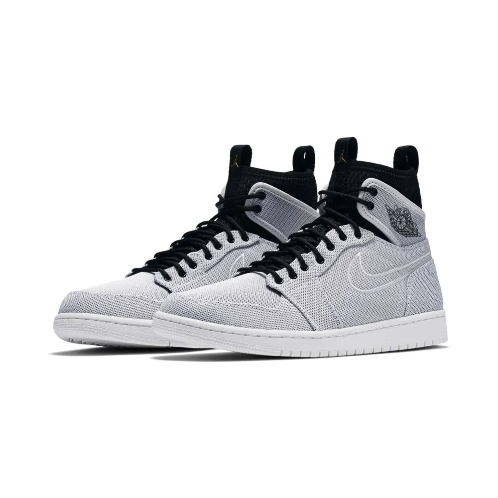 Jordan 1 Retro Ultra High White Black White/Metallic Gold Coin-Black-Pure Platinum (844700-132)