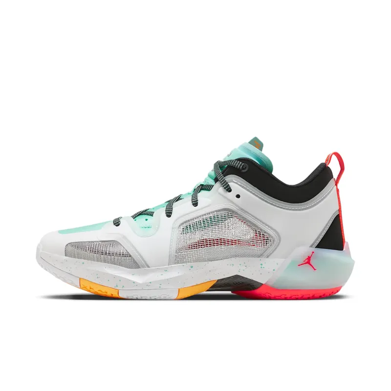 Jordan 37 Low PF Guo Ailun White Island Green Black Metallic Silver (FB8486-130)