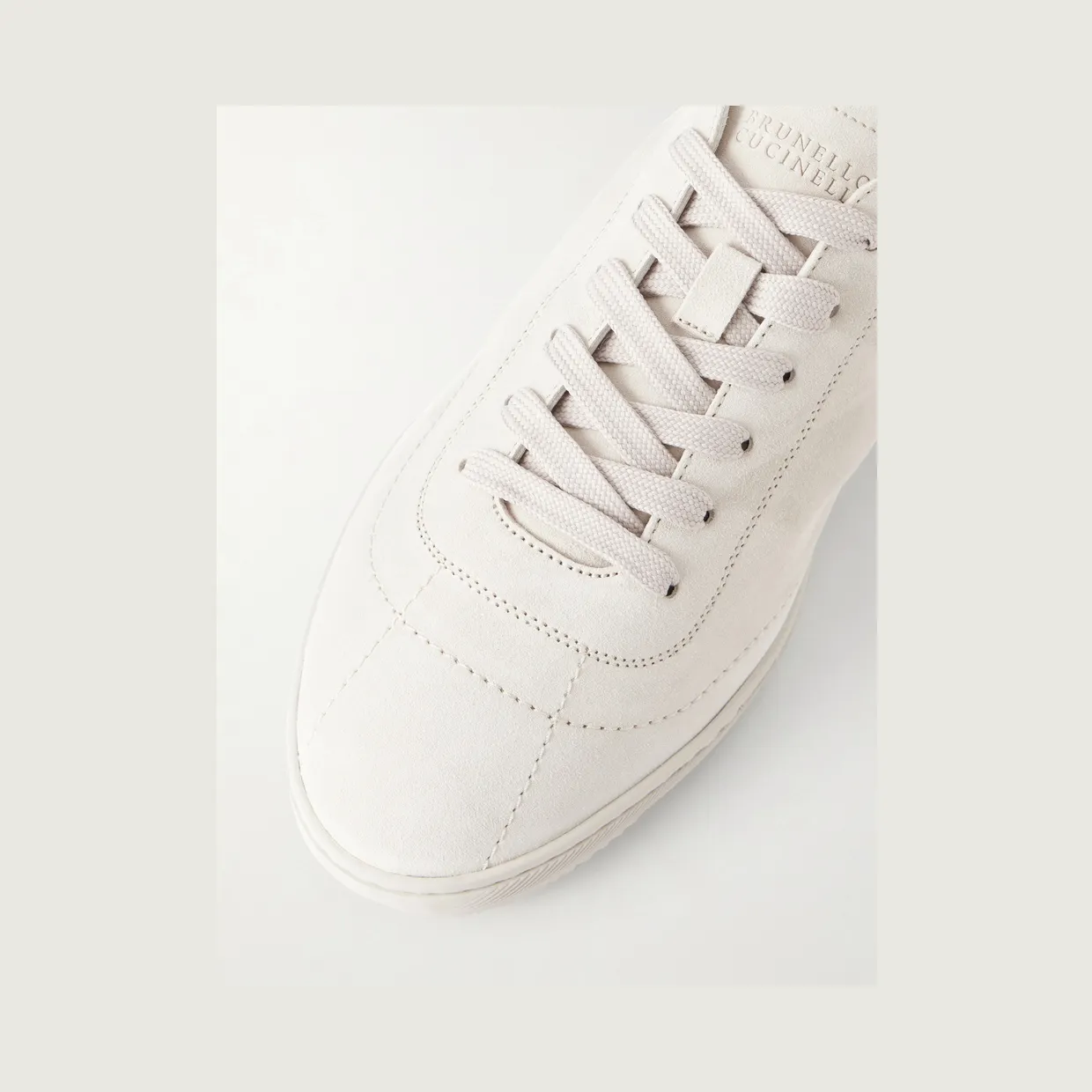 Brunello Cucinelli Suede Sneakers Off-white (MPUCAHN345) (5)