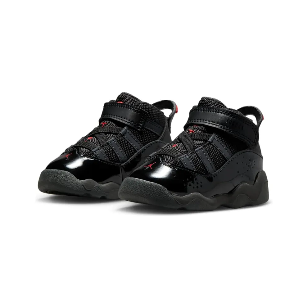 Jordan 6 Rings TD “Black Anthracite Fire Red” (323420-026)
