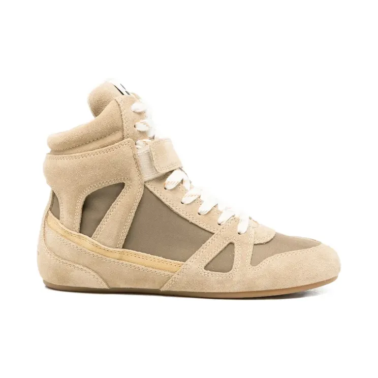 Isabel Marant Senny High-Top-Sneakers aus Wildleder “Grey” (BK0092FAD2E01S)