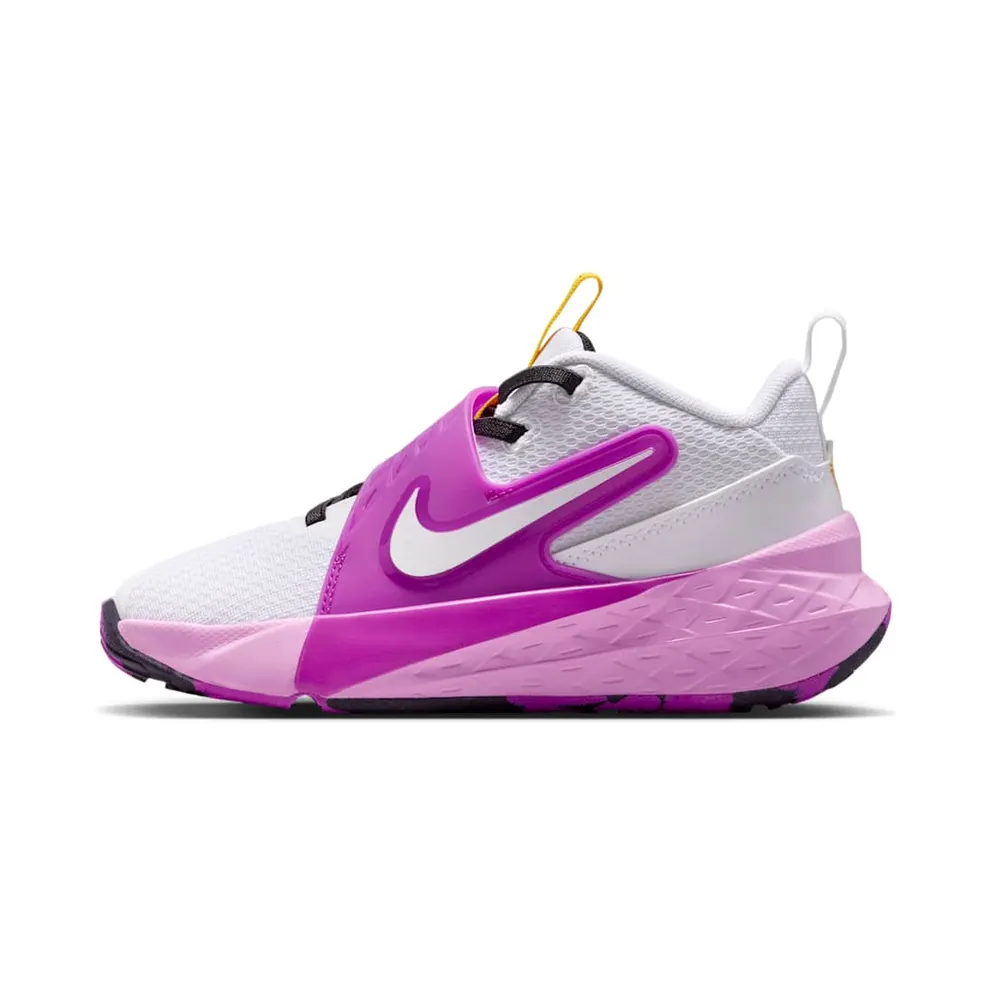 Nike Team Hustle D 12 White Gold Vivid Purple (HF6280-103)