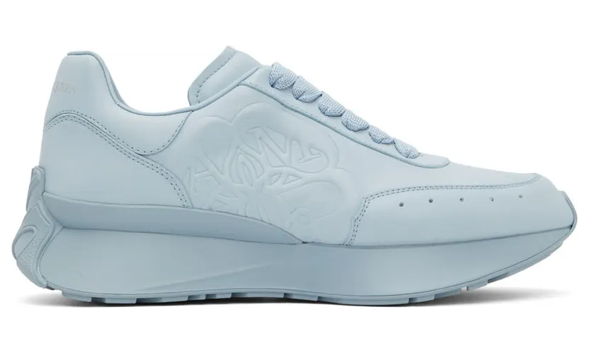 Alexander McQueen Blue Sprint Low-Top Sneakers (705076WIC96)