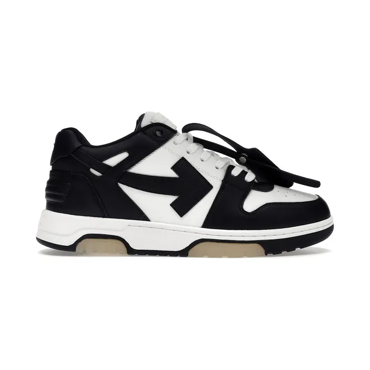 OFF-WHITE Out Of Office OOO Low Tops White Black White (OMIA189C99LEA0011004)