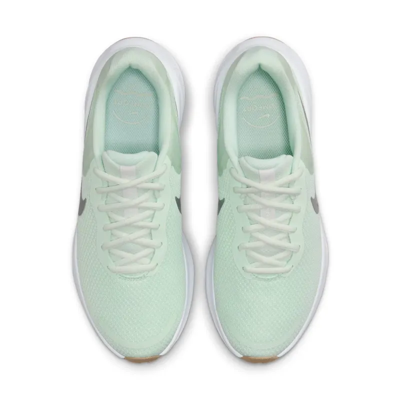 Nike Revolution 7 Barely Green White Platinum Tint Metallic Silver (FB2208-303)