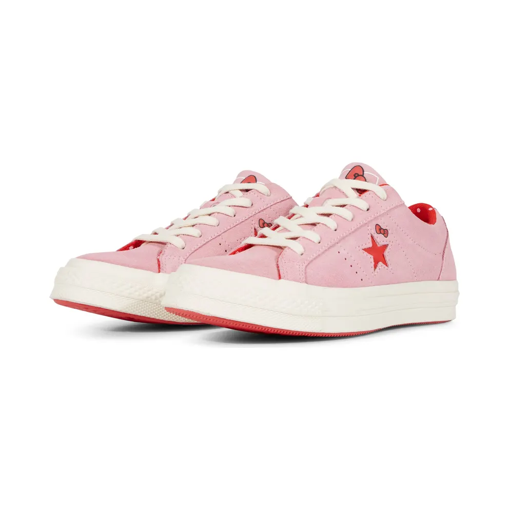 Converse One Star Ox Hello Kitty Pink Prism Pink/Fiery Red-Egret (162939C)