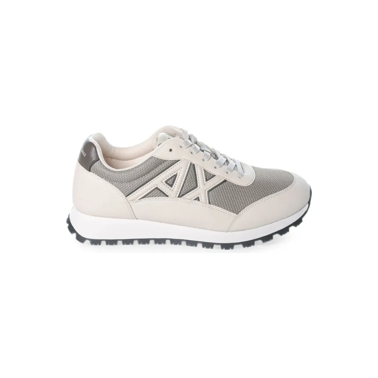 Armani Exchange Sneakers met logopatch – Beige (XM001960AF1938MZ755)