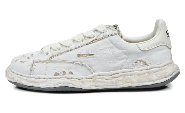Maison Mihara Yasuhiro Charles OG Sole Ripped-canvas “White” (A16FW716) (6)