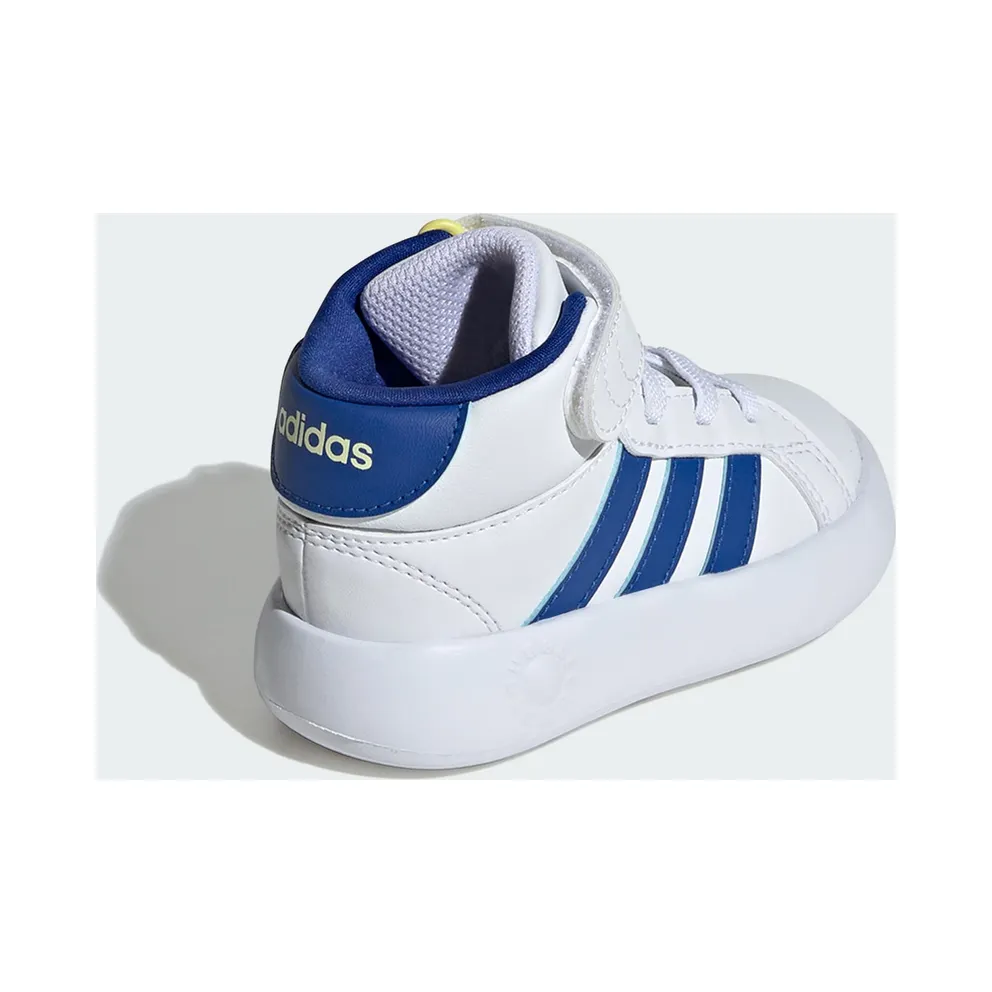 Adidas Grand Court Mid Kids Cloud White / Royal Blue / Ice Yellow (IE3865)